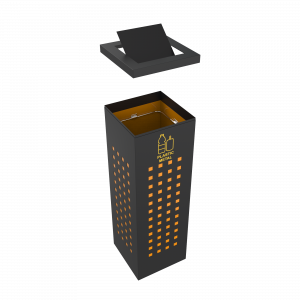 ALBRIS PC corbeille de tri sélectif en tôle