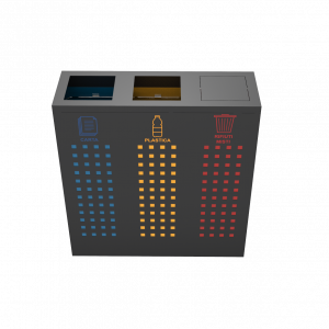 ALBRIS PC corbeille de tri sélectif en tôle