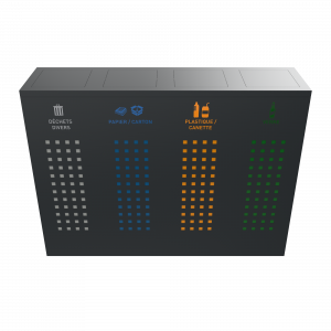 ALBRIS PC corbeille de tri sélectif en tôle