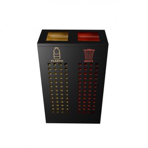ALBRIS PC corbeille de tri sélectif en tôle