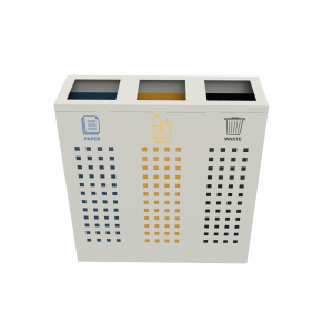 ALBRIS PC corbeille de tri sélectif en tôle