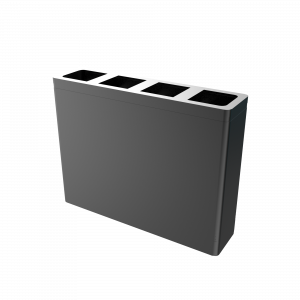 BERNINA PC - Metall Design gehaltene Abfalleimer