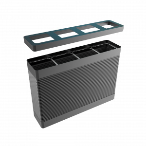 BERNINA PC - Metall Design gehaltene Abfalleimer