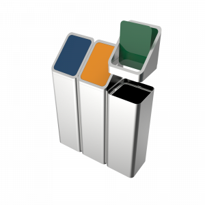 BONANZA SST- Edelstahl Abfallsammler mit modernem Design 