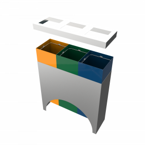 ELM SST - cosuri de gunoi pentru colectare selectiva deseuri inox