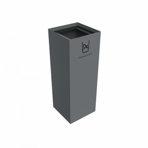 MEDELE PC moderna stadsåtervinningsfack i pulverlackerad metall