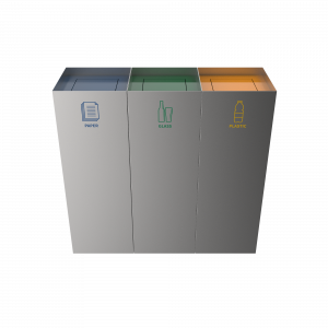 MEDELE SST contenedores de reciclaje urbanos en acero