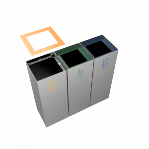 MEDELE SST - recipientes de reciclaje elegantes y prácticos en acero inoxidable