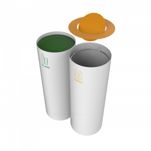 MUNDIN PC contenedores de reciclaje elegantes y con estilo en chapa