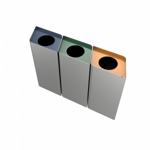 POLLUX SST - cubos de reciclaje en acero inoxidable