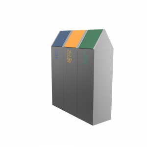 SCOPI PC - Mülltrennsysteme aus pulverbeschichtetem Metall