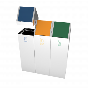 SCOPI SST - set di contenitori per il riciclo di acciaio inox