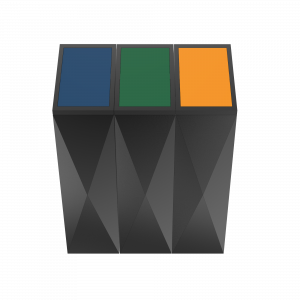 TODI PC - urban modern powder coated recycling bins