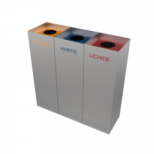 MEDELE SST contenedores de reciclaje urbanos en acero