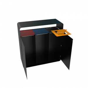 ARIZARO PC papeleras de reciclaje de diseño atractivo en metal