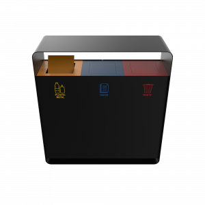 ARIZARO PC papeleras de reciclaje de diseño atractivo en metal