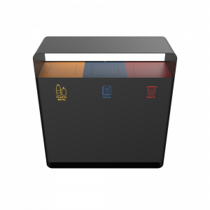 ARIZARO PC papeleras de reciclaje de diseño atractivo en metal