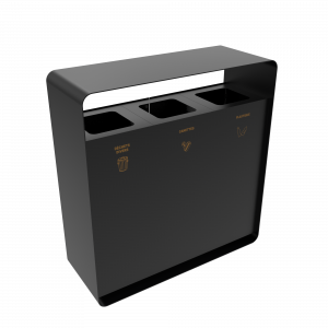 ARIZARO PC papeleras de reciclaje de diseño atractivo en metal