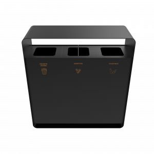 ARIZARO PC papeleras de reciclaje de diseño atractivo en metal