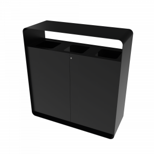 ARIZARO PC papeleras de reciclaje de diseño atractivo en metal