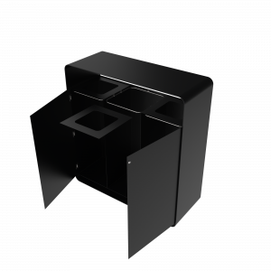 ARIZARO PC papeleras de reciclaje de diseño atractivo en metal