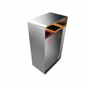 ARIZARO SST - Papeleras de reciclaje de diseño atractivo en acero inoxidable_12