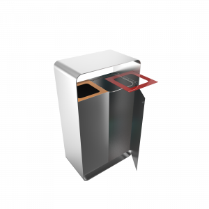 ARIZARO SST - Papeleras de reciclaje de diseño atractivo en acero inoxidable_15