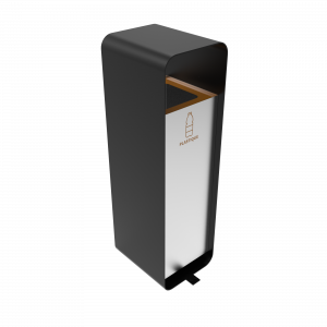 ARIZARO SST papeleras de reciclaje de diseño atractivo en acero inoxidable