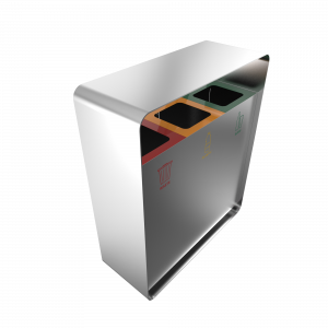 ARIZARO SST - Papeleras de reciclaje de diseño atractivo en acero inoxidable_2
