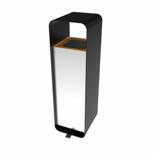 ARIZARO SST papeleras de reciclaje de diseño atractivo en acero inoxidable