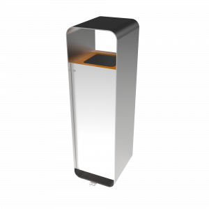 ARIZARO SST papeleras de reciclaje de diseño atractivo en acero inoxidable