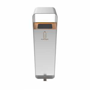 ARIZARO SST papeleras de reciclaje de diseño atractivo en acero inoxidable