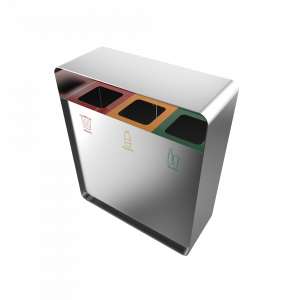 ARIZARO SST - Papeleras de reciclaje de diseño atractivo en acero inoxidable_3