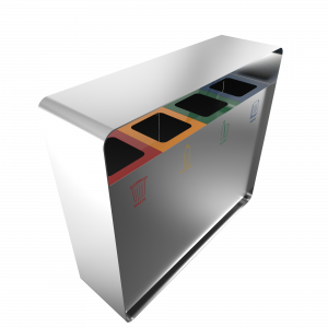 ARIZARO SST - Papeleras de reciclaje de diseño atractivo en acero inoxidable_6
