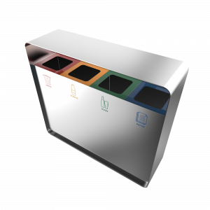 ARIZARO SST - Papeleras de reciclaje de diseño atractivo en acero inoxidable_7