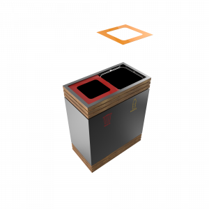 BREND PC- Recipiente de reciclaje elegante de metal con múltiples compartimentos_12