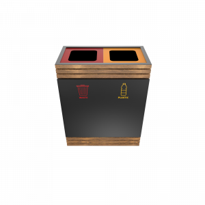 BREND PC- Recipiente de reciclaje elegante de metal con múltiples compartimentos_9