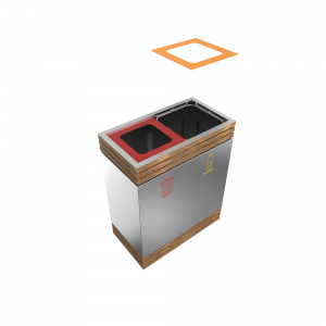 BREND SST - Bac de recyclage élégant avec plusieurs compartiments_12