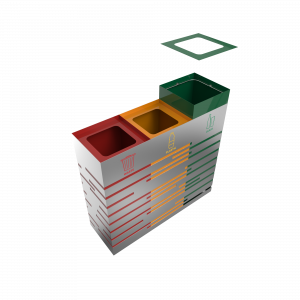 KANDEL SST - Papeleras de acero inoxidable para recogida selectiva de residuos_4