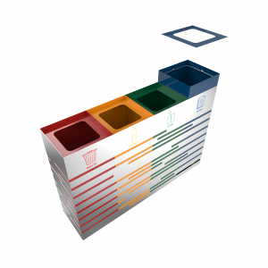 KANDEL SST - Papeleras de acero inoxidable para recogida selectiva de residuos_8