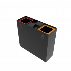 DENALI PC coș de gunoi din metal cu scrumieră_8