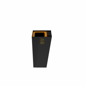 GEMINI PC compact Outdoor-Metall-Papierkorb mit Aschenbecher_1