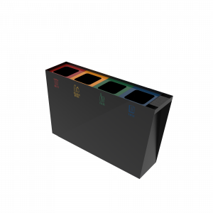 GEMINI PC compact Outdoor-Metall-Papierkorb mit Aschenbecher_15