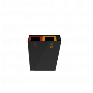 GEMINI PC compact Outdoor-Metall-Papierkorb mit Aschenbecher_5