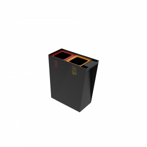 GEMINI PC compact Outdoor-Metall-Papierkorb mit Aschenbecher_6