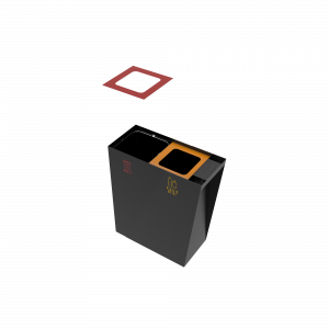 GEMINI PC compact Outdoor-Metall-Papierkorb mit Aschenbecher_8