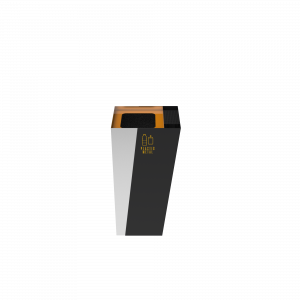 GEMINI SST compact outdoor stainless steel recycle bin with ashtray_1