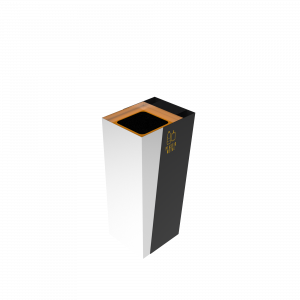 GEMINI SST compact outdoor stainless steel recycle bin with ashtray_3