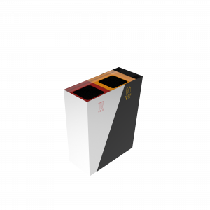 GEMINI SST compact outdoor stainless steel recycle bin with ashtray_7