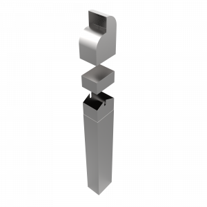 LUNA SST scrumieră cu design atractiv din inox pentru zonele exterioare